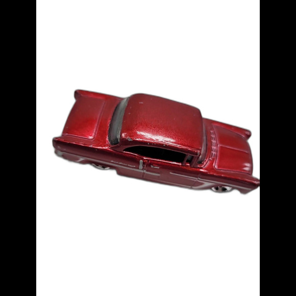 Hot Wheels  Chevy Bel Air 1/5 '55 CHEVY Dark Red w/Chrome Sp Wheels Car - Picture 7 of 16